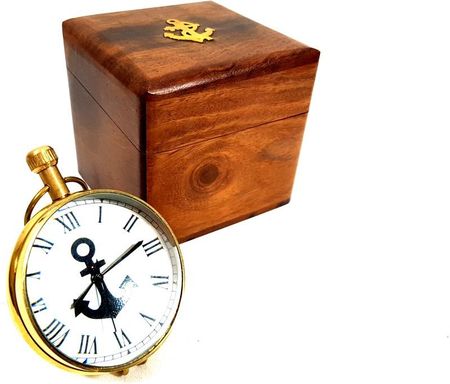 Zegar Marynistyczny W Pudełku Drewnianym Ni406A/1