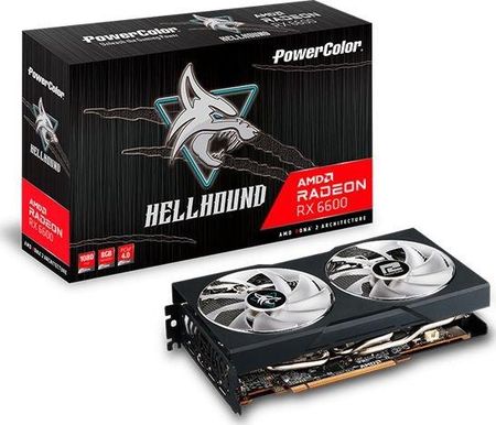 Power Color Radeon RX 6600 Hellhound 8GB GDDR6 (AXRX66008GBD63DHL)