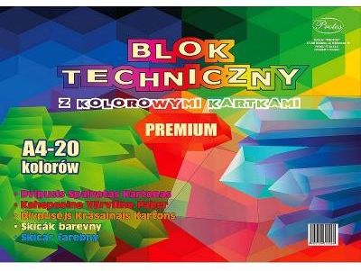 Protos Blok Techniczny Kolor A4 Mix 160G 20K