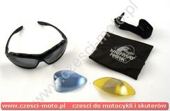 Okulary motocyklowe z wymiennymi szkłami - Gogle motocyklowe