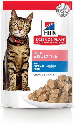 Hill'S Science Plan Korzystny Zestaw Feline Adult Light Ryba 12x85g