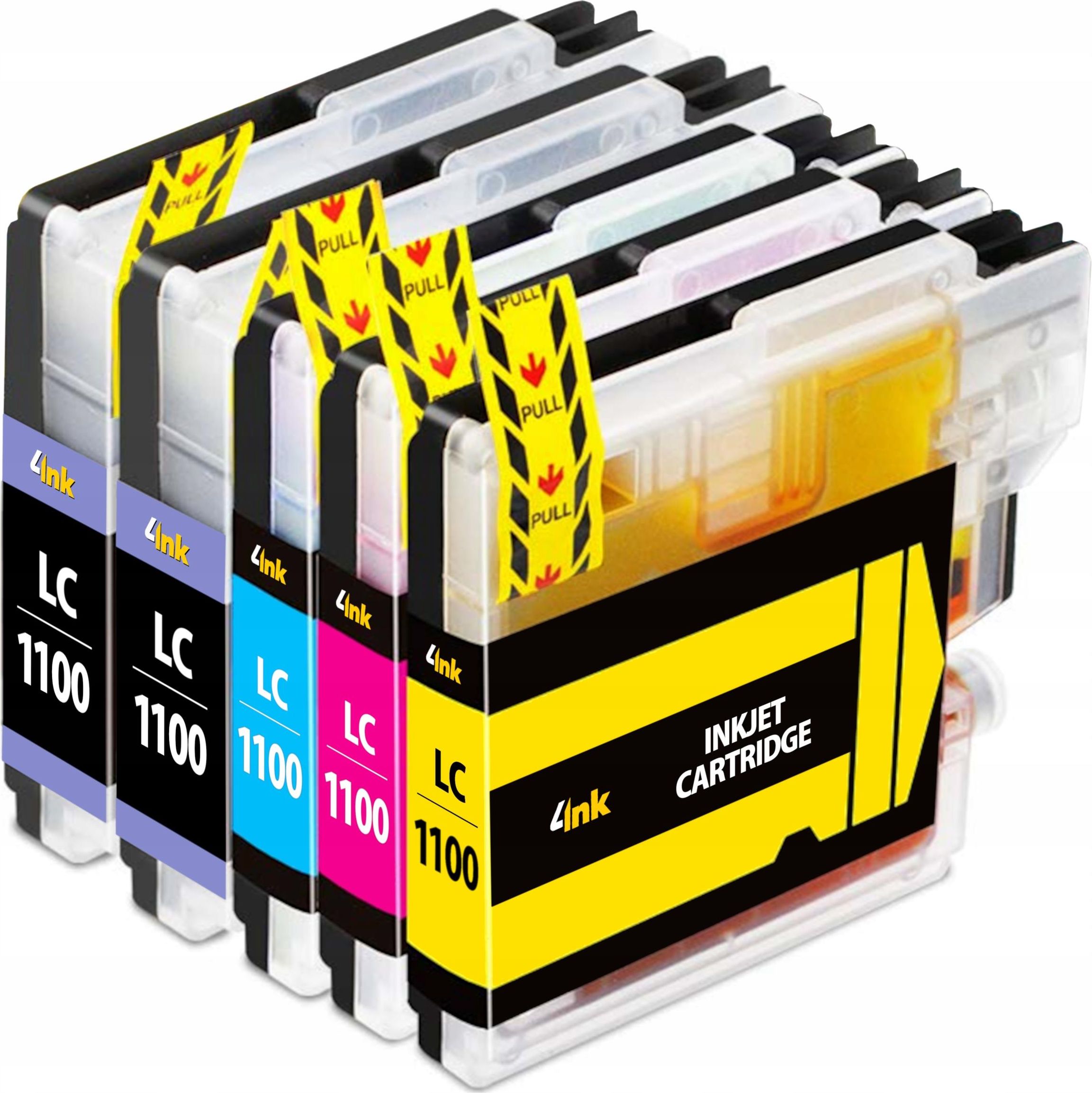 Tusz 4INK 5X TUSZ LC-1100 DO BROTHER MFC-5490CN MFC-6890CW do drukarki ...