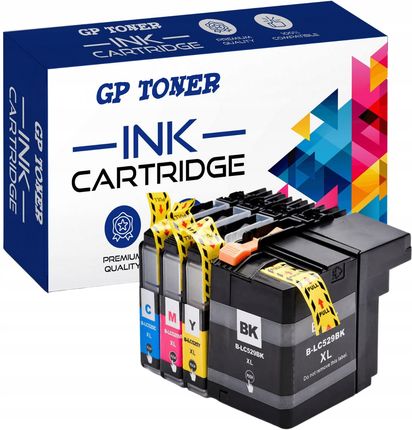 GP TONER 4X TUSZE DO BROTHER DCP-J100 J105 200 LC525 529 XL