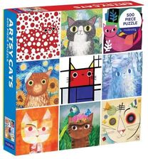 Mudpuppy Artsy Cats Artystyczne Koty Puzzle 500el
