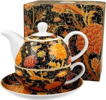 Duo Filiżanka Z Dzbankiem I Spodkiem Tea For One Cray Floral William Morris (3316)