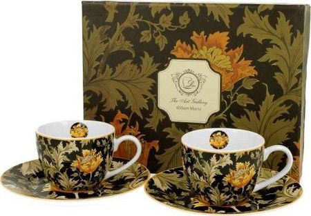 Duo Filiżanki Espresso Ze Spodkami 110Ml Komplet 2Szt. Chrysanthemum By William Morris (3352)