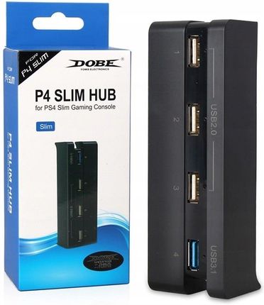 Dobe TP4-821 Hub Rozdzielacz 4 USB 2.0 3.0 Playstation PS4 Slim