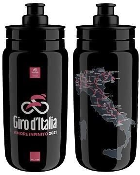 Elite Butelka Fly Giro 2021 Map Czarna 550ml (1604611)
