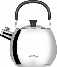 Vialli Design Bolla 2,5L Srebrny Czajnik Z Gwizdkiem (28623)