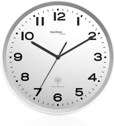 TECHNOLINE Zegar ścienny radiowy srebrny 30 cm (WT8500S)