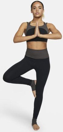 Nike Damskie legginsy 7/8 w kontrastowe kolory z wysokim stanem Nike Yoga  Dri-FIT Luxe - Czerń - Ceny i opinie 