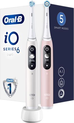 Szczoteczka elektryczna Oral-B iO 6 Duo biały, różowy