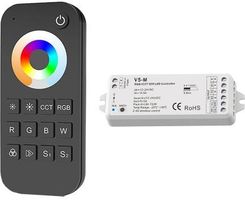 Zdjęcie Sterownik LED - RGB+CCT - 1 strefowy - Pilot + mini odbiornik - zestaw - Tychy