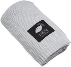 Zdjęcie Lemonii Kocyk Niemowlęcy 100% Bawełniany Dla Dzieci Tkany Szary - Mysłowice