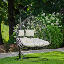 Zdjęcie Fotel Wiszący Dwuosobowy Robert Antracyt Patio - Bytów