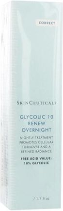 Kuracja Do Twarzy Na Noc - Skinceuticals Glycolic 10 Renew Overnight Cream 50 ml
