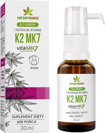 Hempking Naturalna Witamina K2 MK7 w bio oleju konopnym - 30 ml