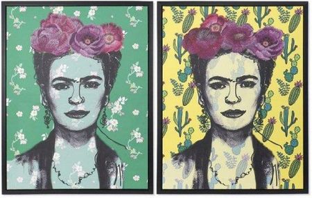 Dkd Home Decor Obraz Frida Kahlo (60X2.7X80 Cm) (2 Pcs) 6637084