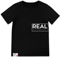 Zdjęcie Real Wear T-Shirt Front Back Black - Konstancin-Jeziorna
