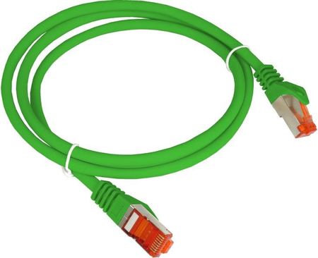 Patch-cord S/FTP kat.6A LSOH 5.0m zielony