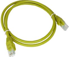 Patch-cord U/UTP kat.6 PVC 5.0m żółty