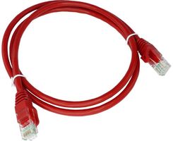Patch-cord U/UTP kat.6A LSOH 3.0m czerwony