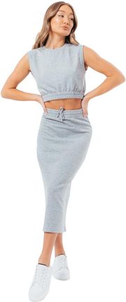 Spódnica sportowa damska Justhype Sweat Midi Skirt Loungewear Set LABON007 Rozmiar: 34