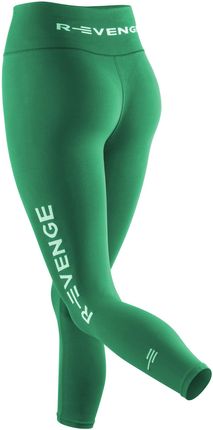 R EVENGE Legginsy techniczne push up damskie do biegania Q Skin, zielone Zielony