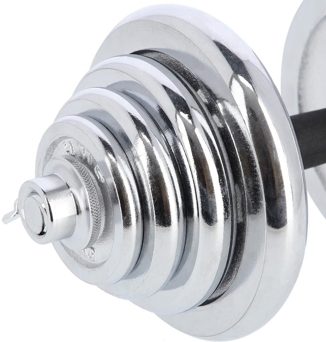 HMS STC55 Sztangielki-Sztanga Prosta I Łamana W Walizce Chrom 55Kg - zdjęcie 10 HMS STC55 Sztangielki-Sztanga Prosta I Łamana W Walizce Chrom 55Kg