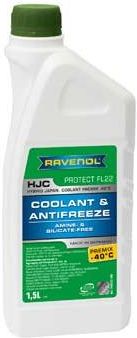 Ravenol PˆŁyn Do UkˆŁadu ChłˆOdzenia Hjc Protect Fl22 Premix 40°C Zielony 1 5 Litra