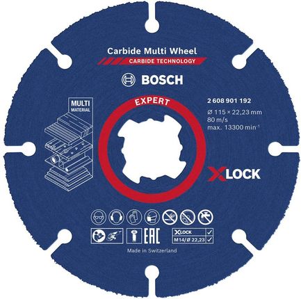 Bosch EXPERT Carbide Multi Wheel X-LOCK 115x22,23mm 2608901192