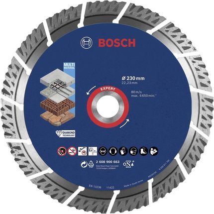 Bosch EXPERT MultiMaterial 230x22,23x2,4x15mm 2608900663