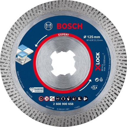 Bosch EXPERT HardCeramic X-LOCK 125x22,23x1,4x10mm 2608900658