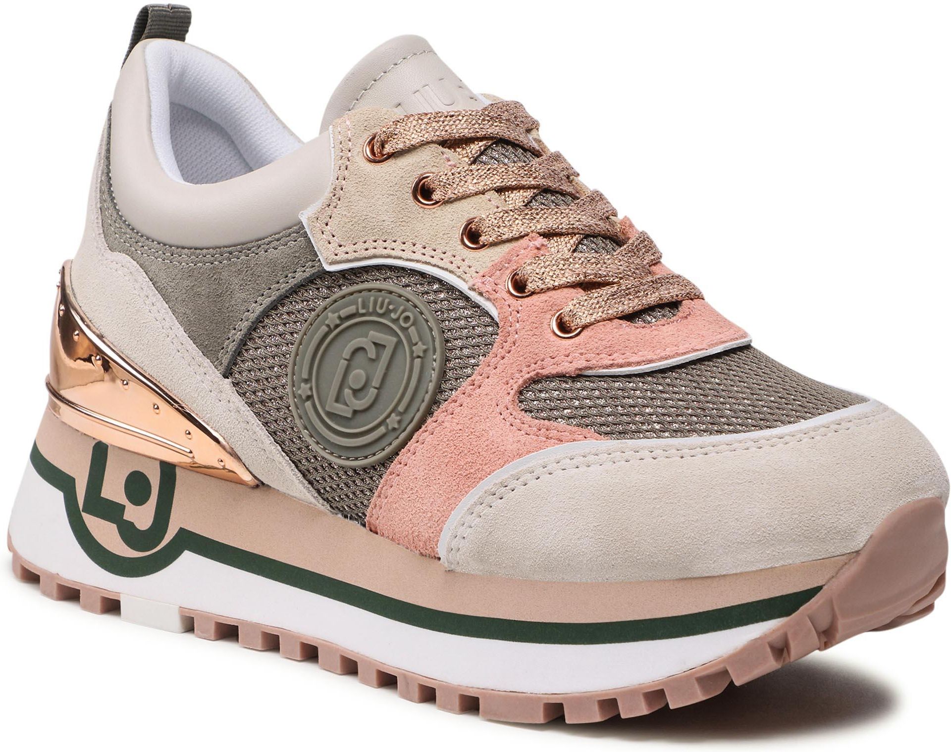Scarpe Sneakers Donna Liu Jo Milano Wonder, Pelle E Poliestere, Taglia 38 - Sneakers Fashion - 4