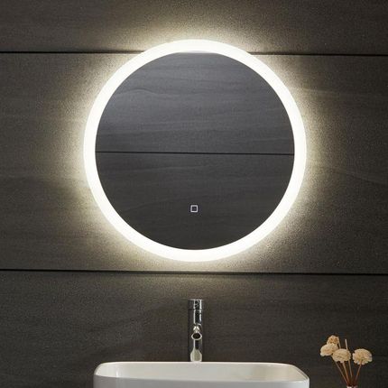AQUAMARIN Lustro łazienkowe okrągłe LED - 60 cm