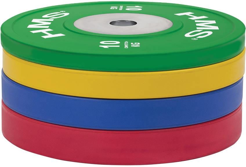 Hms Zestaw Talerzy Olimpijskich Bumper Tbr Profi Set 140Kg - zdjęcie 2 Hms Zestaw Talerzy Olimpijskich Bumper Tbr Profi Set 140Kg