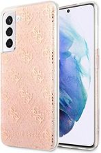 Guess 4G Glitter - Etui Samsung Galaxy S21 FE (różowy)
