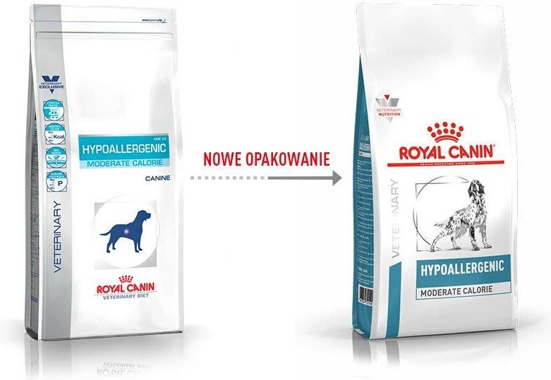 Karma Royal Canin Veterinary Diet Hypoallergenic Moderate Calorie Hme23