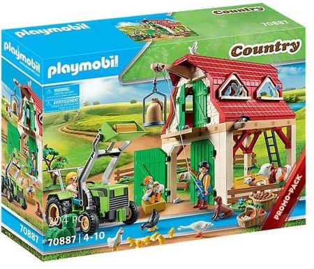 Playmobil 70887 Zestaw Figurek Country Gospodarstwo Rolne Z Hodowlą Małych Zwierząt