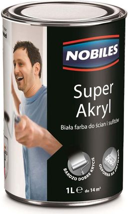 Nobiles Nles Emulsja Super Akryl Biała 1 L