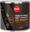 ALTAX Farba do drewna, MDF i laminatów 0,4L ciemny brąz półmat
