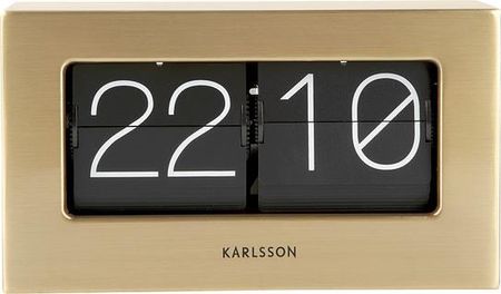 Karlsson Zegar Boxed Flip 20,5Cm Złoty (Ka5620Gd)