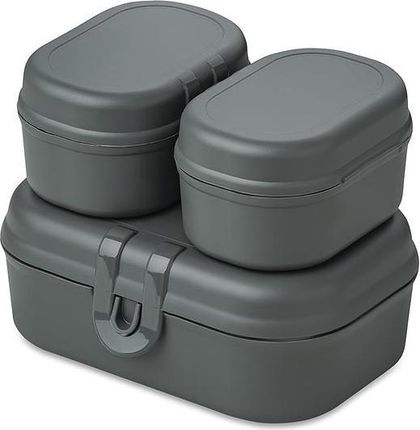 Koziol Lunchboxy Pascal Ready Organic Mini Szare 3 El. (7151701)