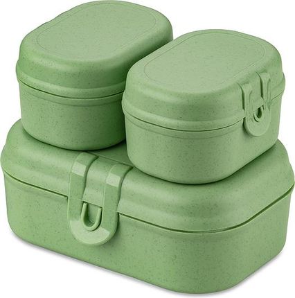Koziol Lunchboxy Pascal Ready Organic Mini Jasnozielone 3 El. (7151703)