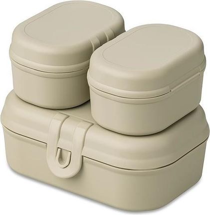 Koziol Lunchboxy Pascal Ready Organic Mini Piaskowe 3 El. (7151700)