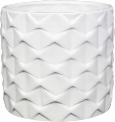 Doniczka Ceramiczna Cylinder 13cm Biała