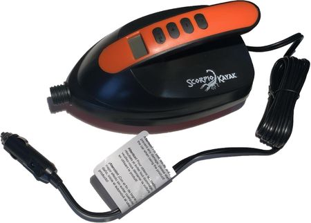 Scorpio Kayak Pompka Elektryczna Ht 781 Do Kajaka Deski Sup 12V 0 16 Psi Czarny Pomarańczowy