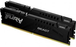 Zdjęcie Pamięć RAM Kingston Fury Beast Black DDR5 2x16GB 4800MHz CL38 (KF548C38BBK2-32) - Jastrowie