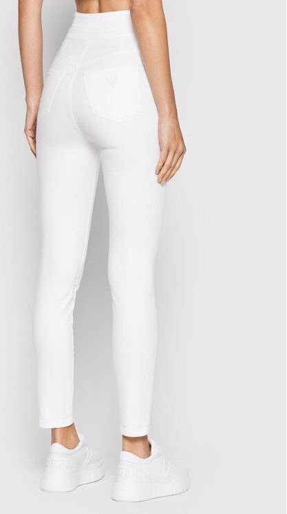 Guess Jeansy W2GA71 D4DN1 Biały Skinny Fit