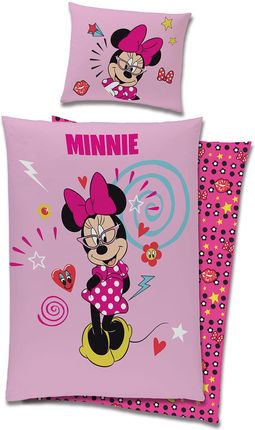Carbotex Minnie Mouse Pościel Dziecieca Bawełniana 160X200